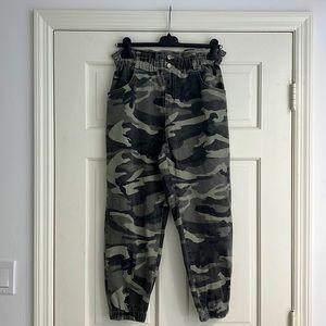 Small Camouflage cargo pants.